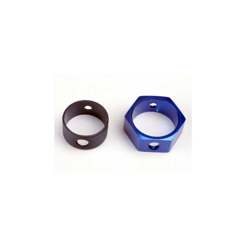 Adaptador de freno hexagonal aluminio azul Traxxas TRX4966