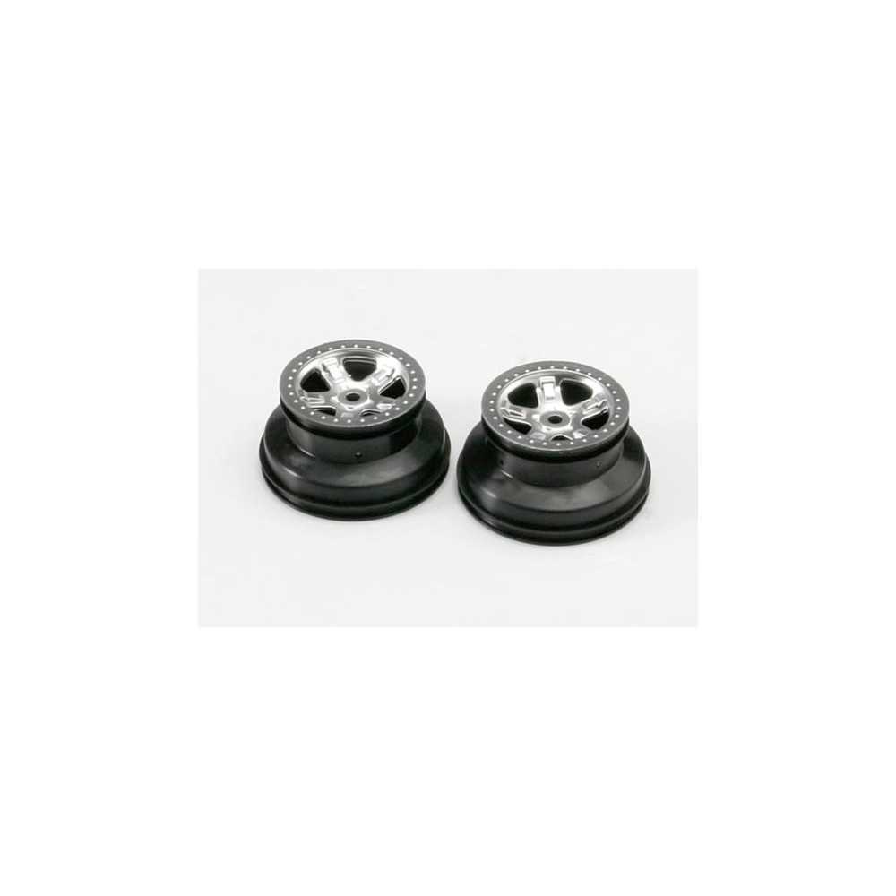 Llantas short course cromo satinado perfil dual con anillo 2.2 Traxxas TRX5972 Llantas short course cromo satinado perfil dual con anillo 2.2 Traxxas TRX5972