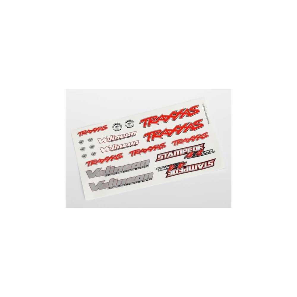 Lámina de calcomanías Stampede 4x4 VXL Traxxas TRX6713 Lámina de calcomanías Stampede 4x4 VXL Traxxas TRX6713