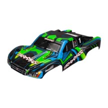 Carrocería Slash 4x4 verde azul pintada Traxxas TRX6844X