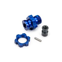 Cubo de rueda estriado de aluminio 17mm azul Traxxas TRX9087-BLUE