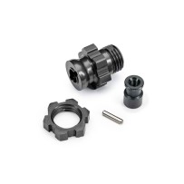 Cubo de rueda estriado de aluminio 17mm gris Traxxas TRX9087-GRAY