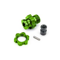 Cubo de rueda estriado de aluminio 17mm verde Traxxas TRX9087-GRN