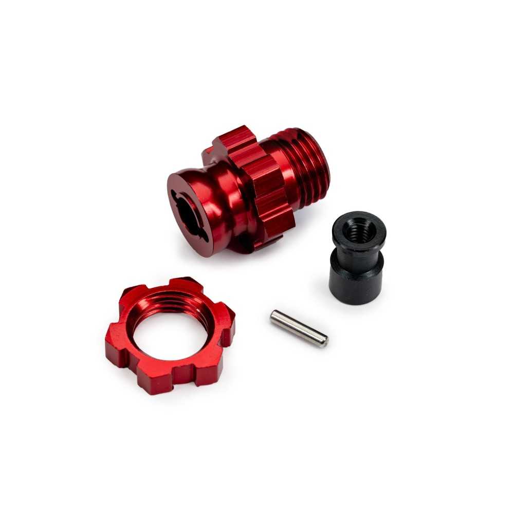 Cubo de rueda estriado de aluminio 17mm rojo Traxxas TRX9087-RED Cubo de rueda estriado de aluminio 17mm rojo Traxxas TRX9087-RED