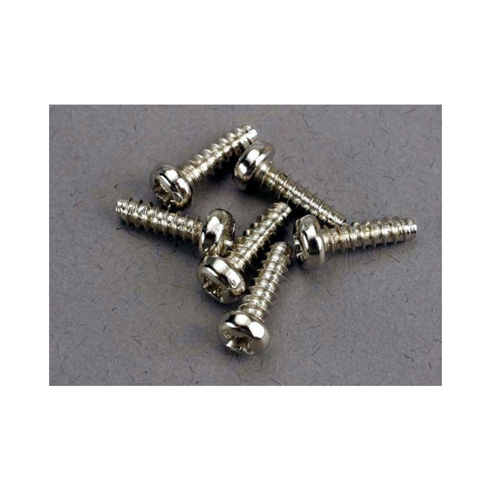 Tornillos Traxxas 3x10mm con Cabeza Redonda (6) TRX2675 Tornillos Traxxas 3x10mm con Cabeza Redonda (6) TRX2675