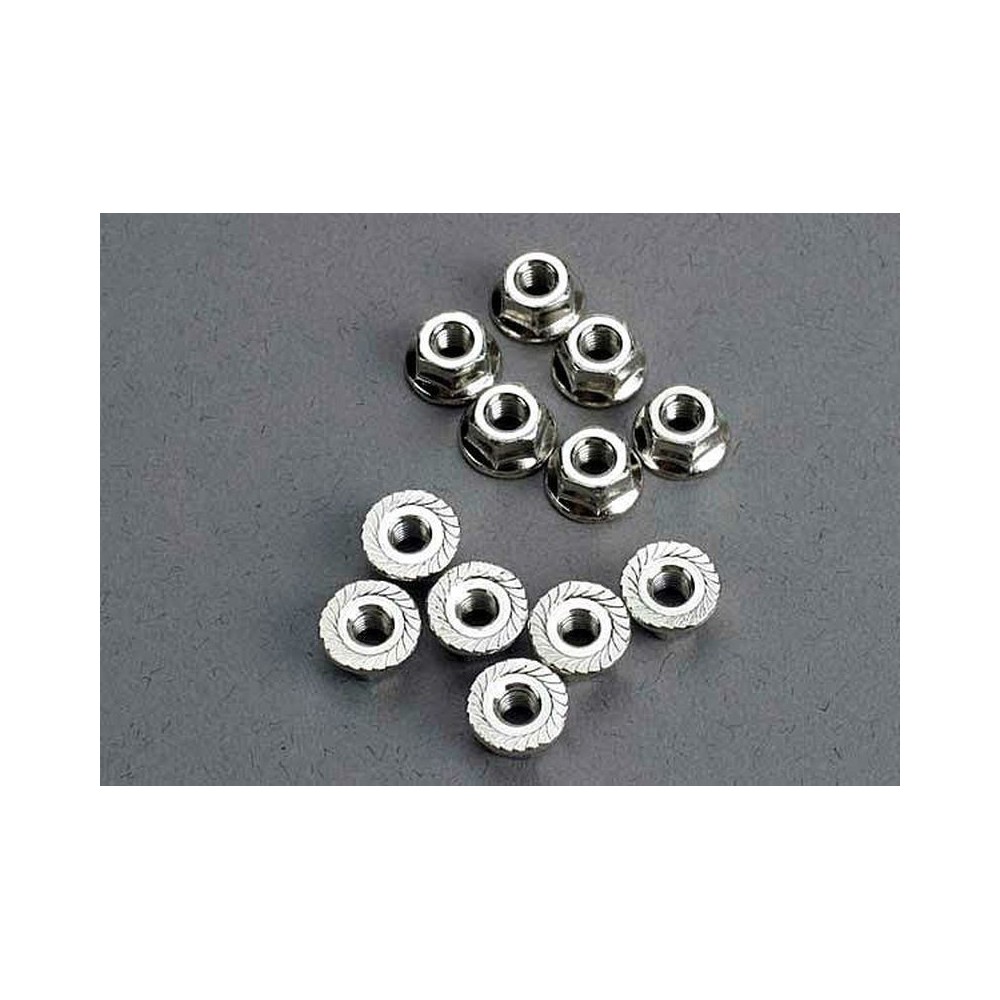 Tuercas 3mm reborde (12) Traxxas TRX2744