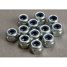 Tuercas Traxxas 3mm con Bloqueo de Nylon (12) TRX2745