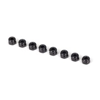 Traxxas Nuts 3mm nylon locking black (8) TRX2745X
