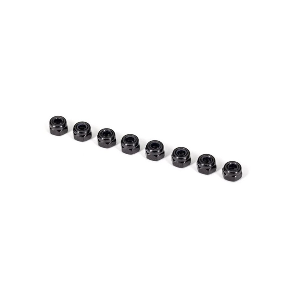 Traxxas Nuts 3mm nylon locking black (8) TRX2745X Traxxas Nuts 3mm nylon locking black (8) TRX2745X