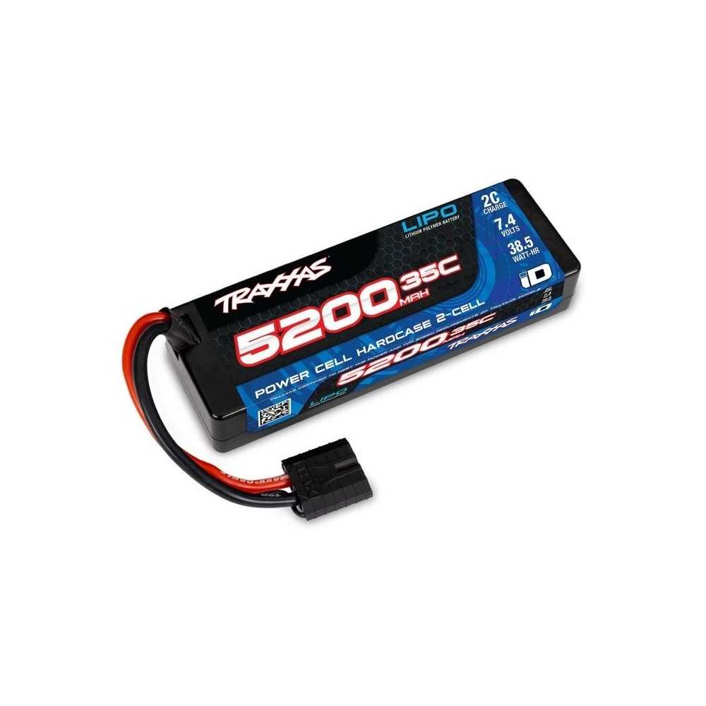 Traxxas Power cell lipo 5200mah 7.4v 2s 35c hardcase TRX2844R Traxxas Power cell lipo 5200mah 7.4v 2s 35c hardcase TRX2844R