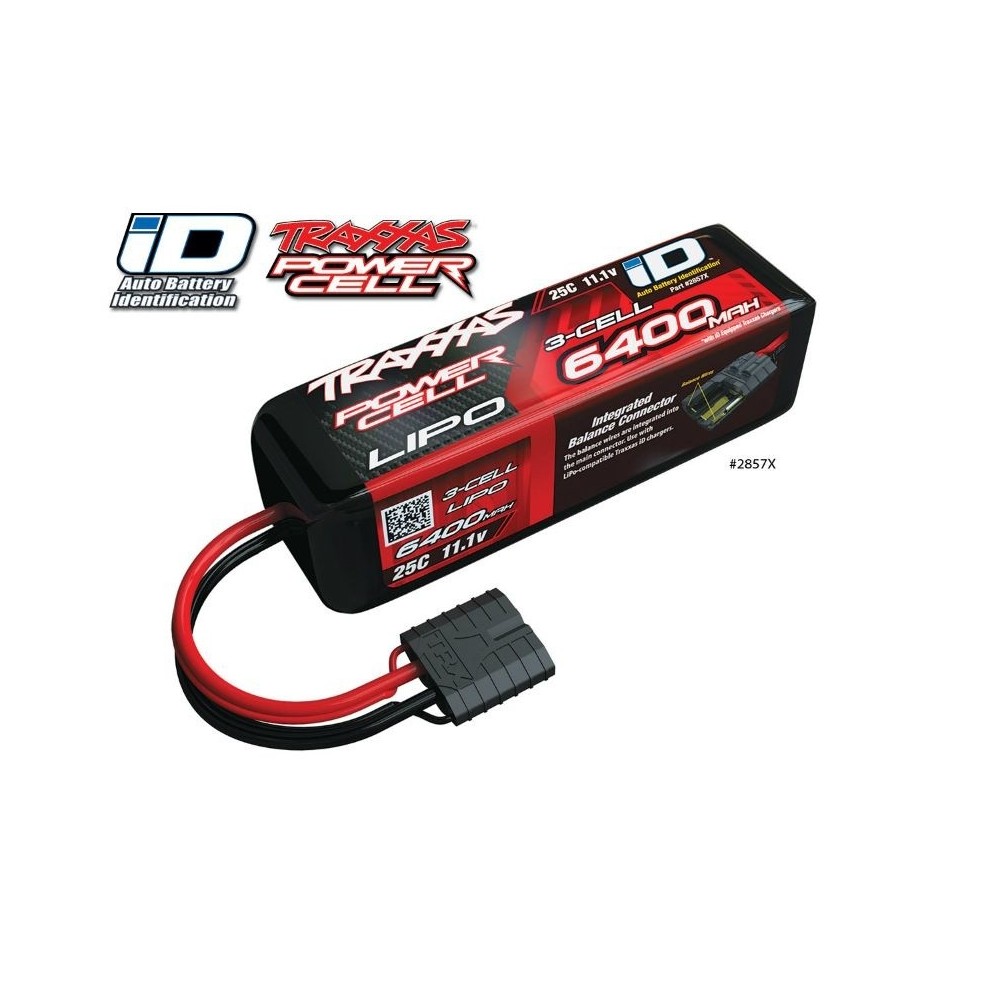 Traxxas Power cell lipo 6400mah 11.1v 3s 25c TRX2857X Traxxas Power cell lipo 6400mah 11.1v 3s 25c TRX2857X