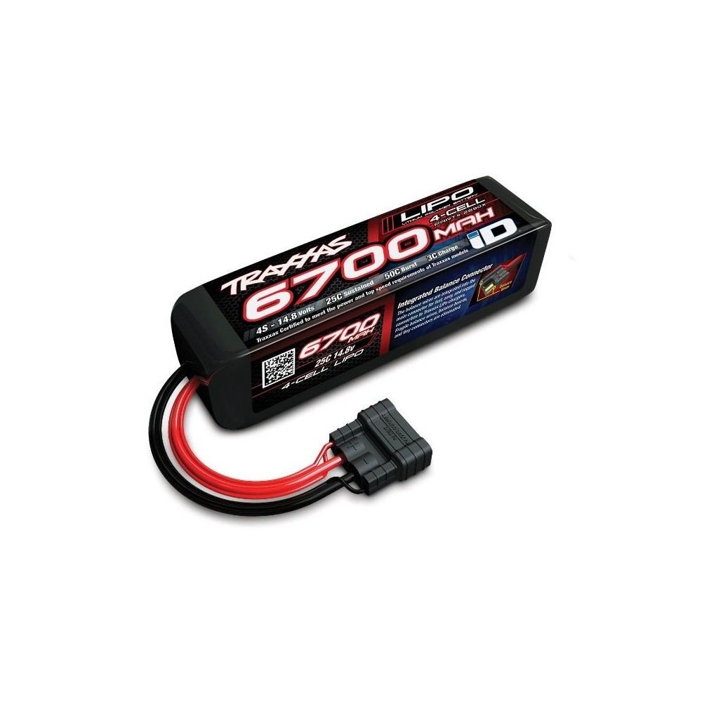 Traxxas Power cell lipo 6700mah 14.8v 4s 25c ID TRX2890X Traxxas Power cell lipo 6700mah 14.8v 4s 25c ID TRX2890X
