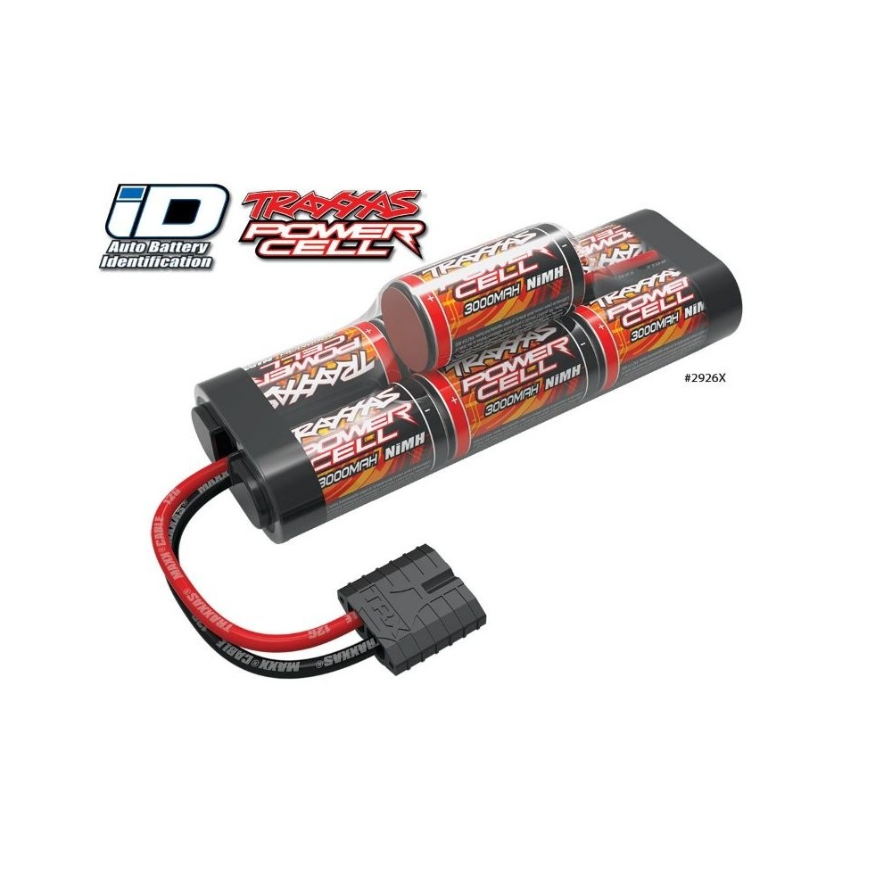 Traxxas Battery power cell 3000mah (nimh 7 cell 8.4v) id TRX2926X