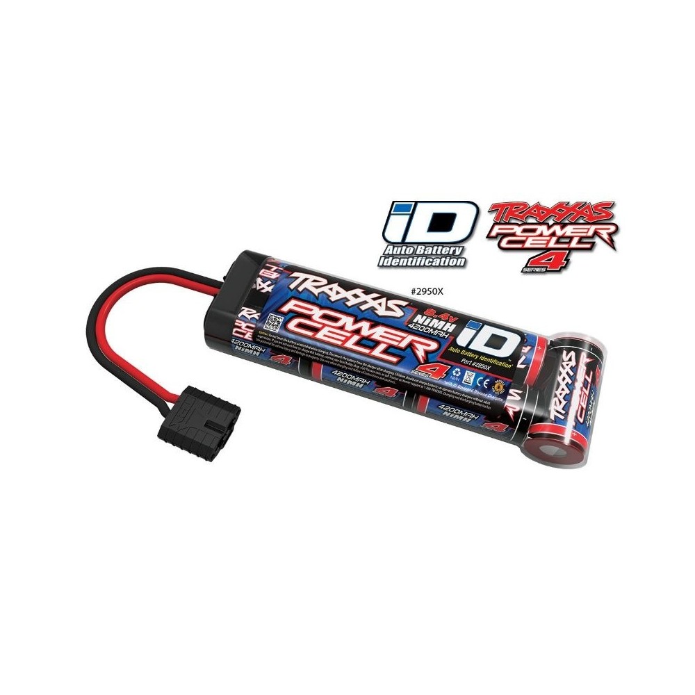 Traxxas Battery series 4 power cell (nimh 7 cells flat 8.4v) id TRX2950X Traxxas Battery series 4 power cell (nimh 7 cells flat 8.4v) id TRX2950X