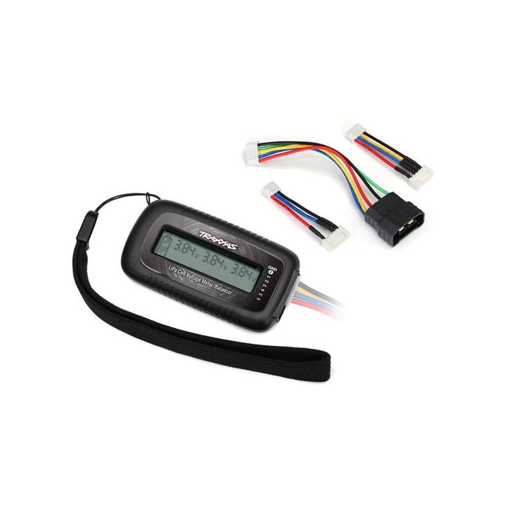Comprobador equilibrador voltaje LiPo con adaptador iD Traxxas TRX2968X Comprobador equilibrador voltaje LiPo con adaptador iD Traxxas TRX2968X