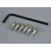 Traxxas Screws 3x10mm caphead machine (hex drive) (6) lockwashers TRX3159