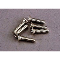 Tornillos de máquina de cabeza avellanada 2x8 mm Traxxas TRX3161