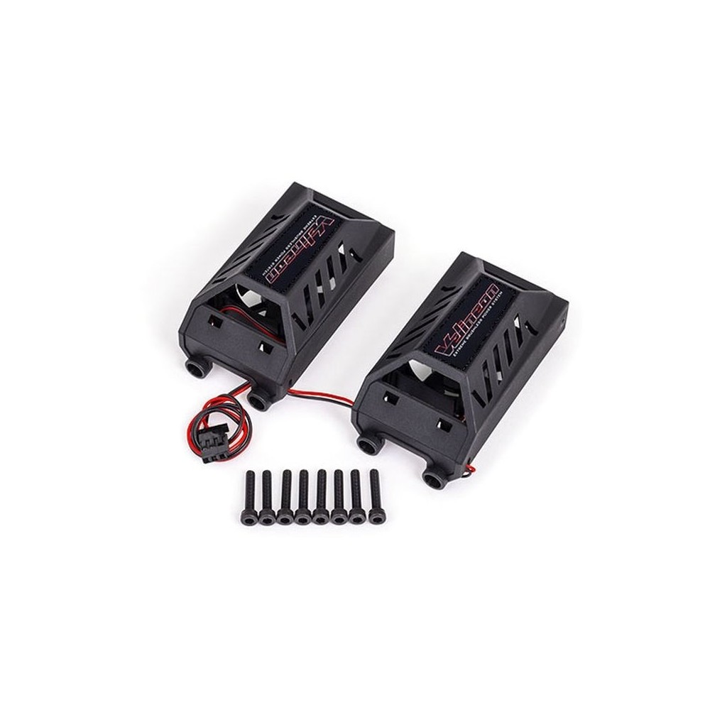 Kit ventilador doble Traxxas motor 3491 bajo perfil TRX3474X Kit ventilador doble Traxxas motor 3491 bajo perfil TRX3474X