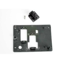 Traxxas Tray radio drive shaft mount w pressure fitting TRX3515