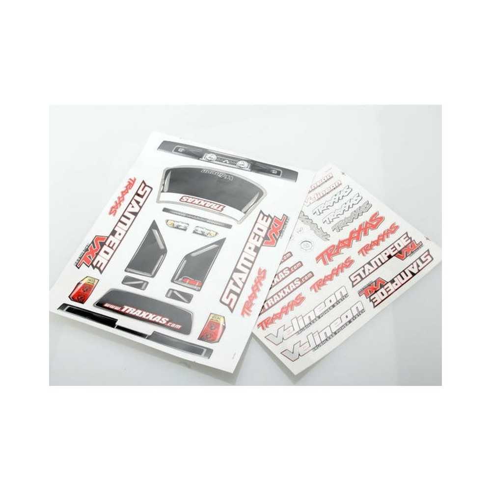 Traxxas Decal sheets stampede vxl TRX3613R Traxxas Decal sheets stampede vxl TRX3613R
