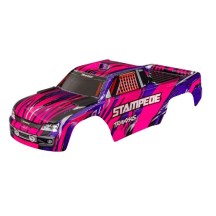 Carrocería Traxxas Stampede / Stampede VXL rosa (pintada y con pegatinas aplicadas) – TRX3620A-PINK