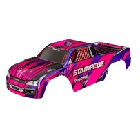 Carrocería Traxxas Stampede / Stampede VXL rosa (pintada y con pegatinas aplicadas) – TRX3620A-PINK