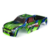 Carrocería Stampede VXL verde azul pintada Traxxas TRX3620G