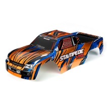 Carrocería Stampede VXL naranja azul pintada Traxxas TRX3620T
