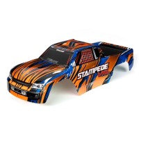 Carrocería Stampede VXL naranja azul pintada Traxxas TRX3620T