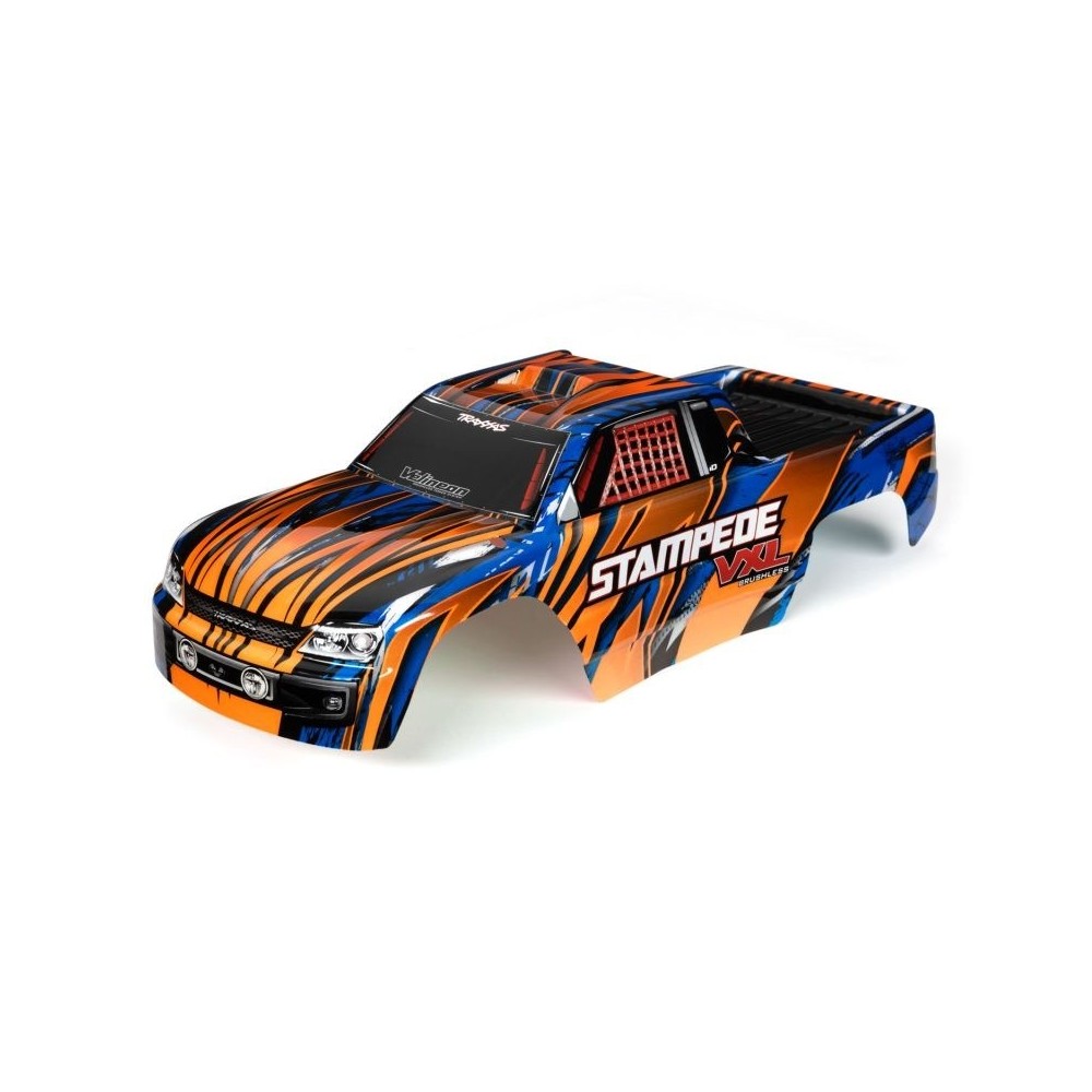 Carrocería Stampede VXL naranja azul pintada Traxxas TRX3620T Carrocería Stampede VXL naranja azul pintada Traxxas TRX3620T
