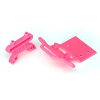 Parachoques delantero rosa con soporte y tornillería Traxxas TRX3621P