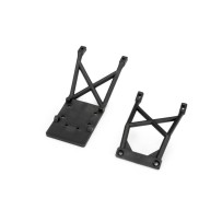 Placas protectoras delanteras y traseras negras Traxxas TRX3623-BLK