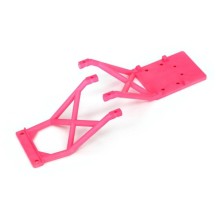 Placas protección skid delanteras traseras rosa Traxxas TRX3623P