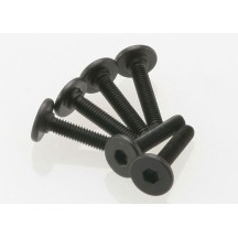 Traxxas Screws 3x15mm flat-head machine (hex drive) (6) TRX3646