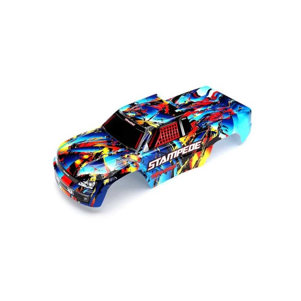 Traxxas Body stampede rock n roll (painted decals applied) TRX3648 Traxxas Body stampede rock n roll (painted decals applied) TRX3648
