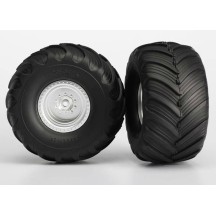 Ruedas Monster Jam montadas satinado cromo Traxxas TRX3663