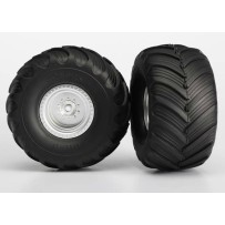 Ruedas Monster Jam montadas satinado cromo Traxxas TRX3663