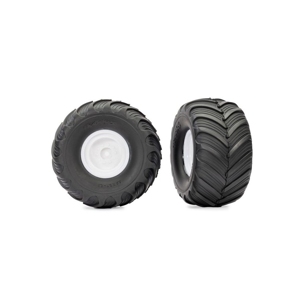 Neumáticos Terra Groove Traxxas llantas blancas TRX3663-WHT