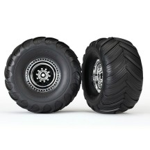Ruedas cromadas neumáticos Terra Groov Traxxas TRX3663X