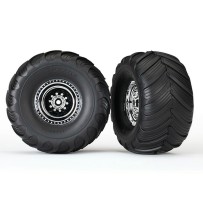 Ruedas cromadas neumáticos Terra Groov Traxxas TRX3663X