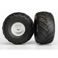 Ruedas Monster Jam montadas satinado cromo Traxxas TRX3665