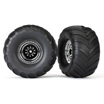 Ruedas cromadas neumáticos Terra Groov Traxxas TRX3665X