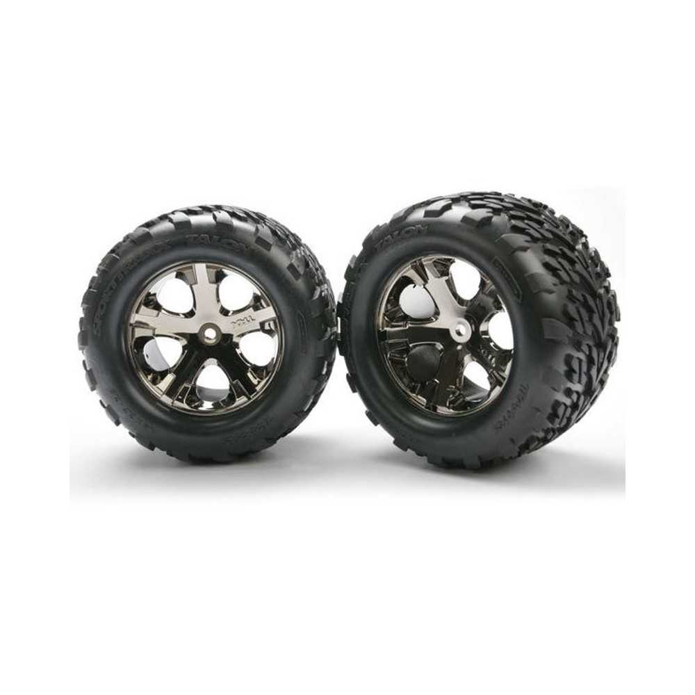 Traxxas Tires wheels assembled glued (2.8) (all-star black chrom ) TRX3668A Traxxas Tires wheels assembled glued (2.8) (all-star black chrom ) TRX3668A