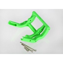 Soporte de barra Wheelie con tornillería verde Traxxas TRX3677A