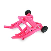 Barra Wheelie ensamblada rosa para Stampede, Rustler y Bandit Traxxas TRX3678P