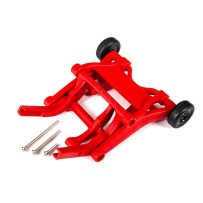 Barra Wheelie roja ensamblada para Slash, Stampede, Rustler y Bandit Traxxas TRX3678R