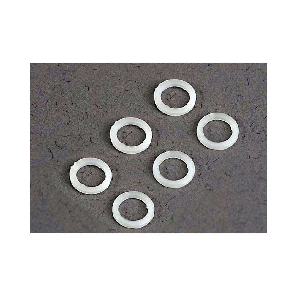 Traxxas White plastic washers (5x8x1.0mm) (6) TRX3685 Traxxas White plastic washers (5x8x1.0mm) (6) TRX3685