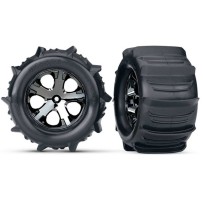 Ruedas 2.8 paleta cromo negro montadas Traxxas TRX3689