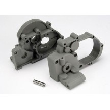 Traxxas Gearbox halvesgrey with idler gear shaft TRX3691A