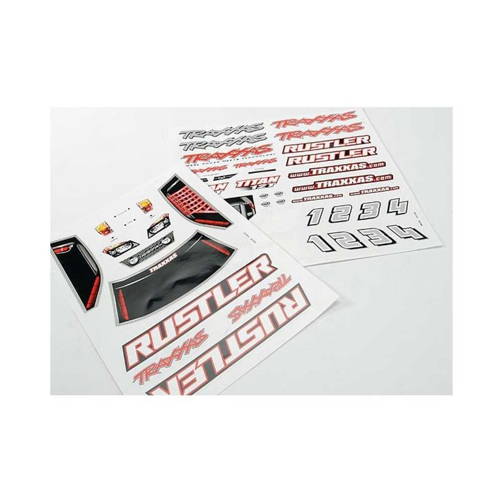 Traxxas Decal sheets rustler TRX3716 Traxxas Decal sheets rustler TRX3716